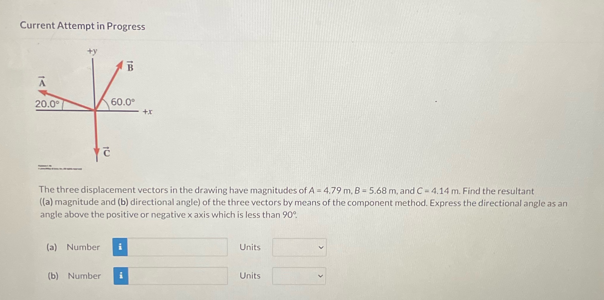  Current Attempt in Progress ty B A 20.0 60.0 +x Yc