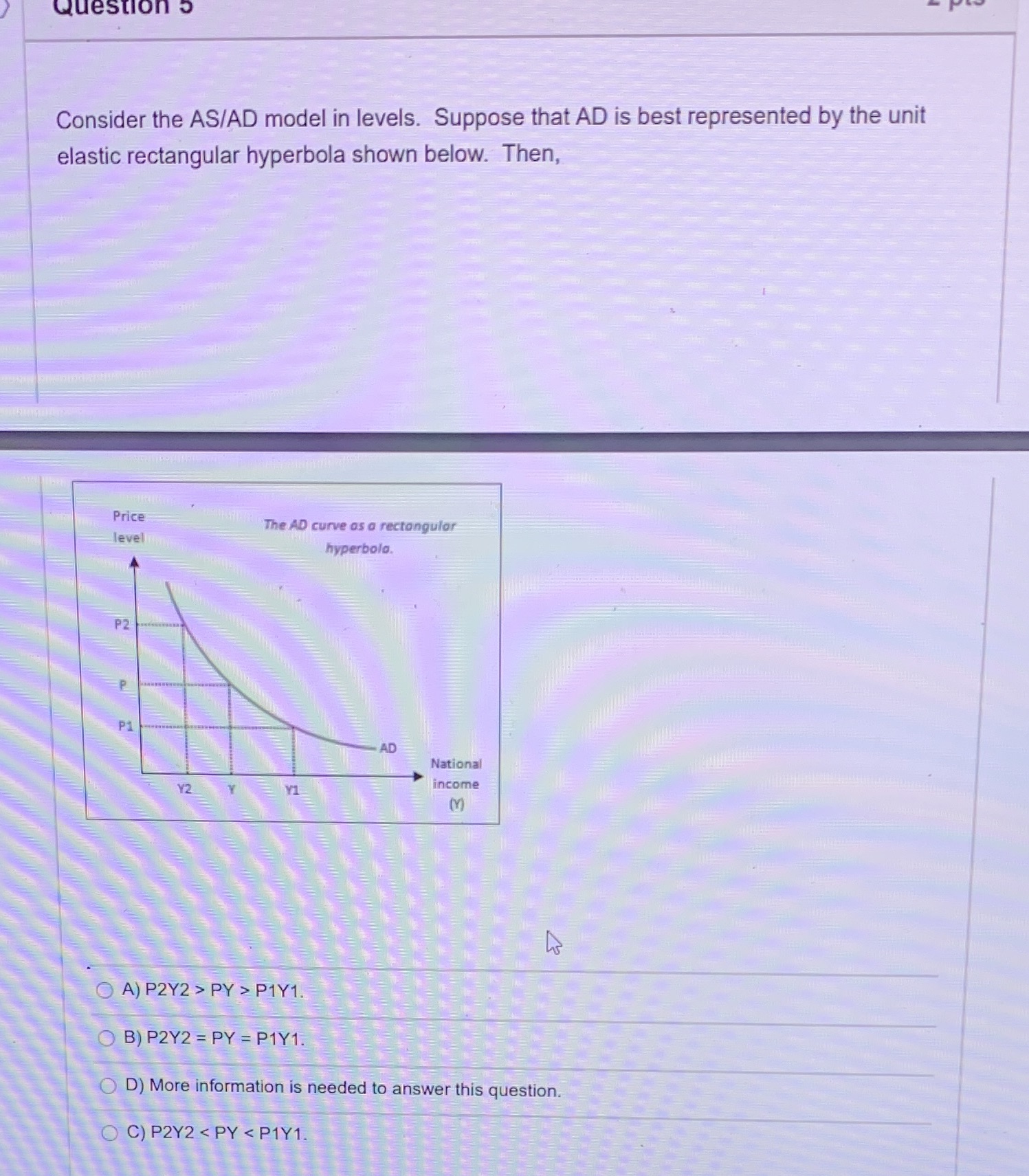 Need help figuring out the answer for this question. A description of