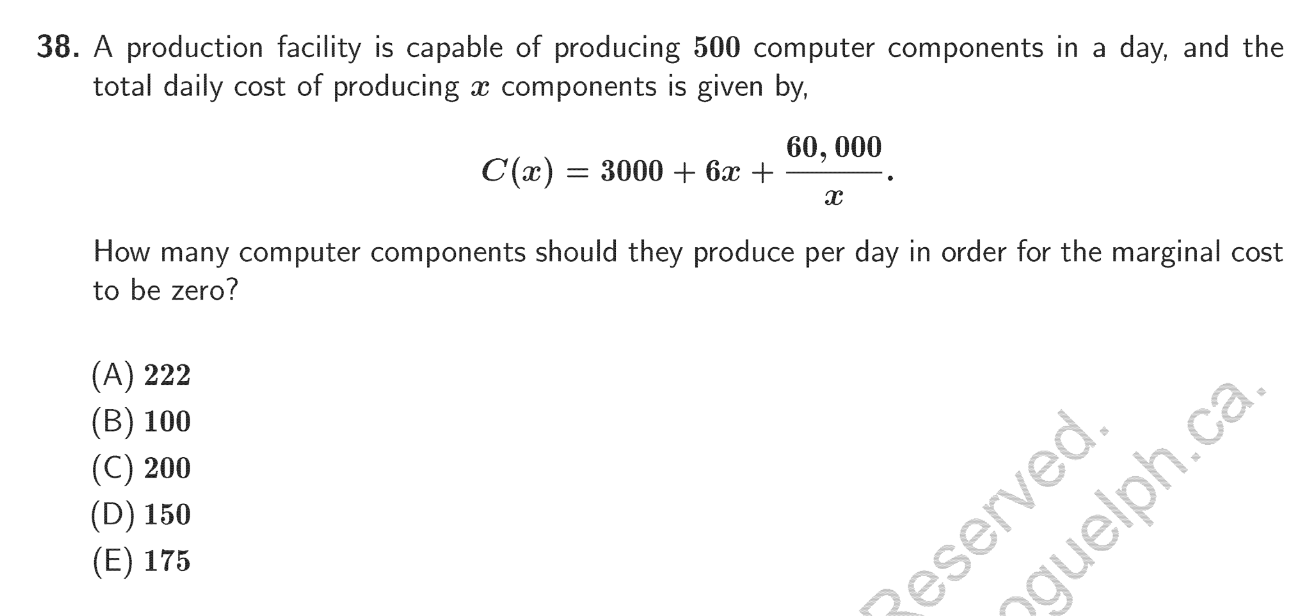 a ER, what value of a makes the derivative of f(g(ac)) at