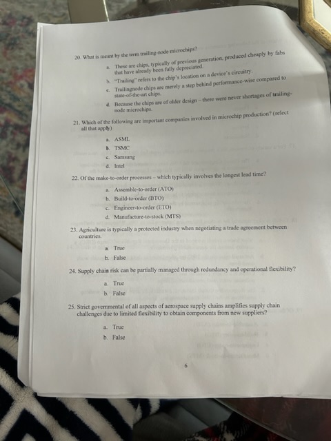  20. What is meant by the iem traling-node microchips? 2. These