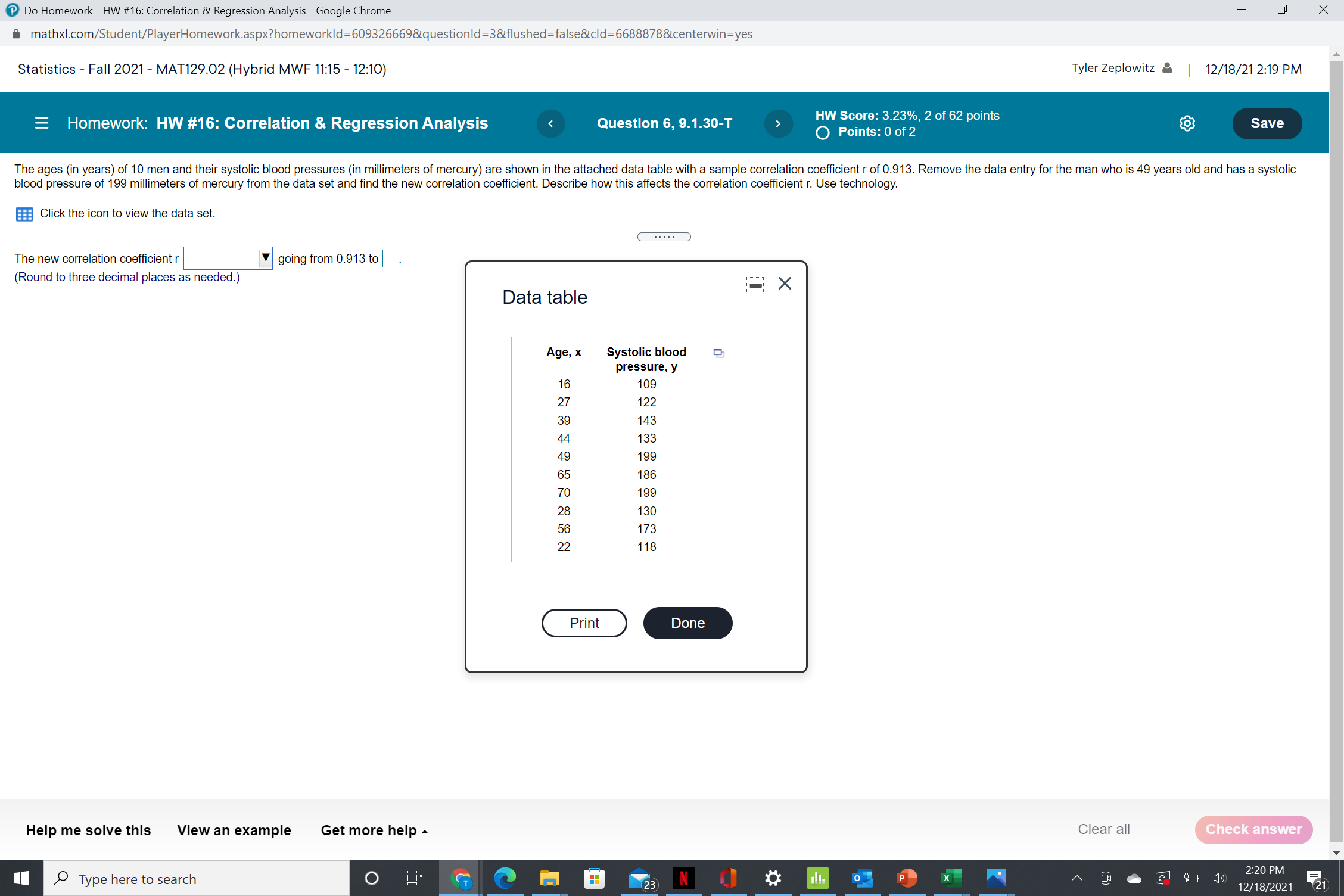  Do Homework - HW #16: Correlation & Regression Analysis - Google
