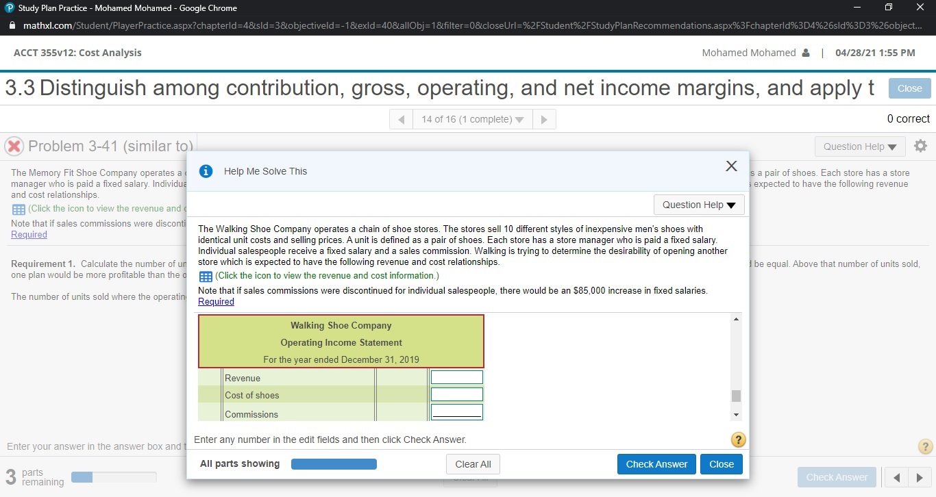Distinguish among contribution, gross, operating, and net income margins, and apply t