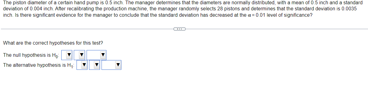 determined to be 5 = 3.4, compute the test statistic. (b) If