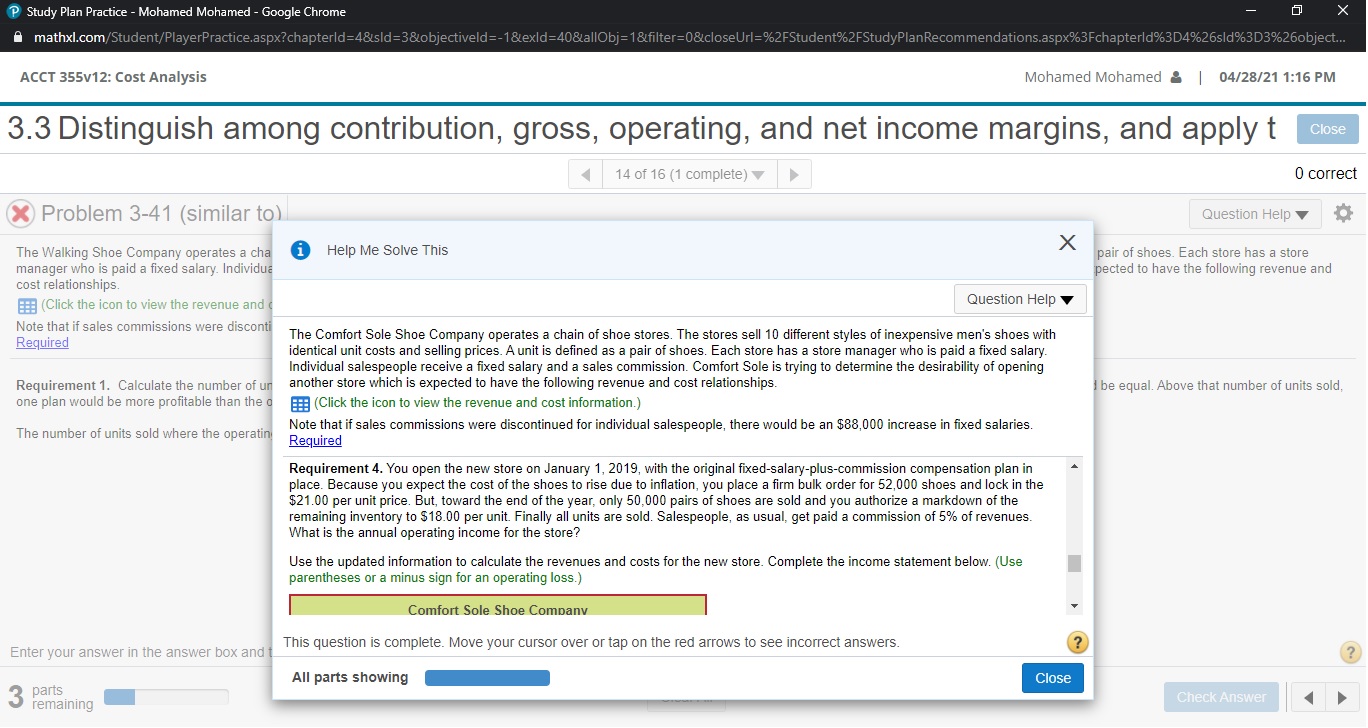 ACCT 355v12: Cost Analysis Mohamed Mohamed & | 04/28/21 1:15 PM 3.3