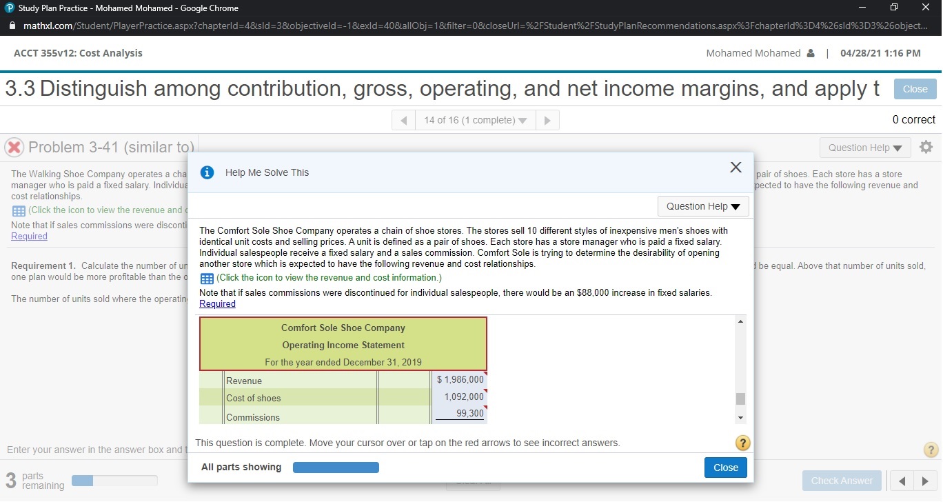 Distinguish among contribution, gross, operating, and net income margins, and apply t