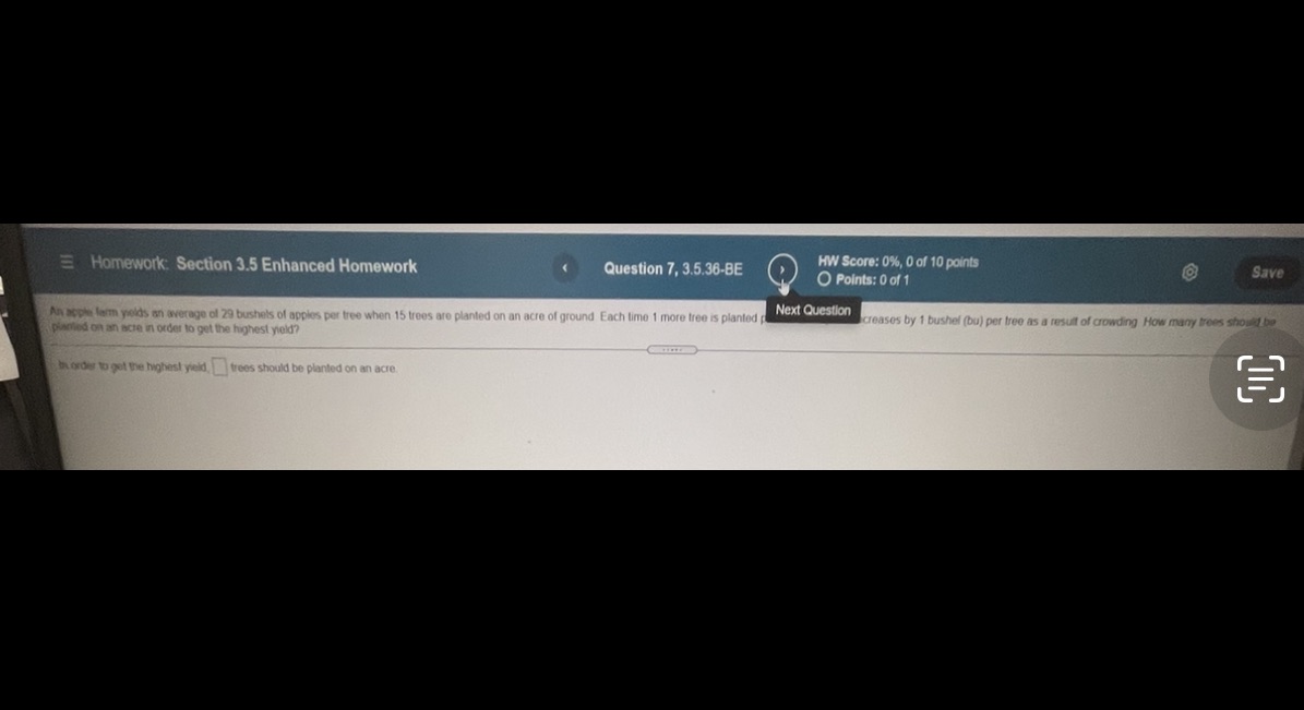  Homework: Section 3.5 Enhanced Homework Question 7, 3.5.36-BE HW Score: 0%,
