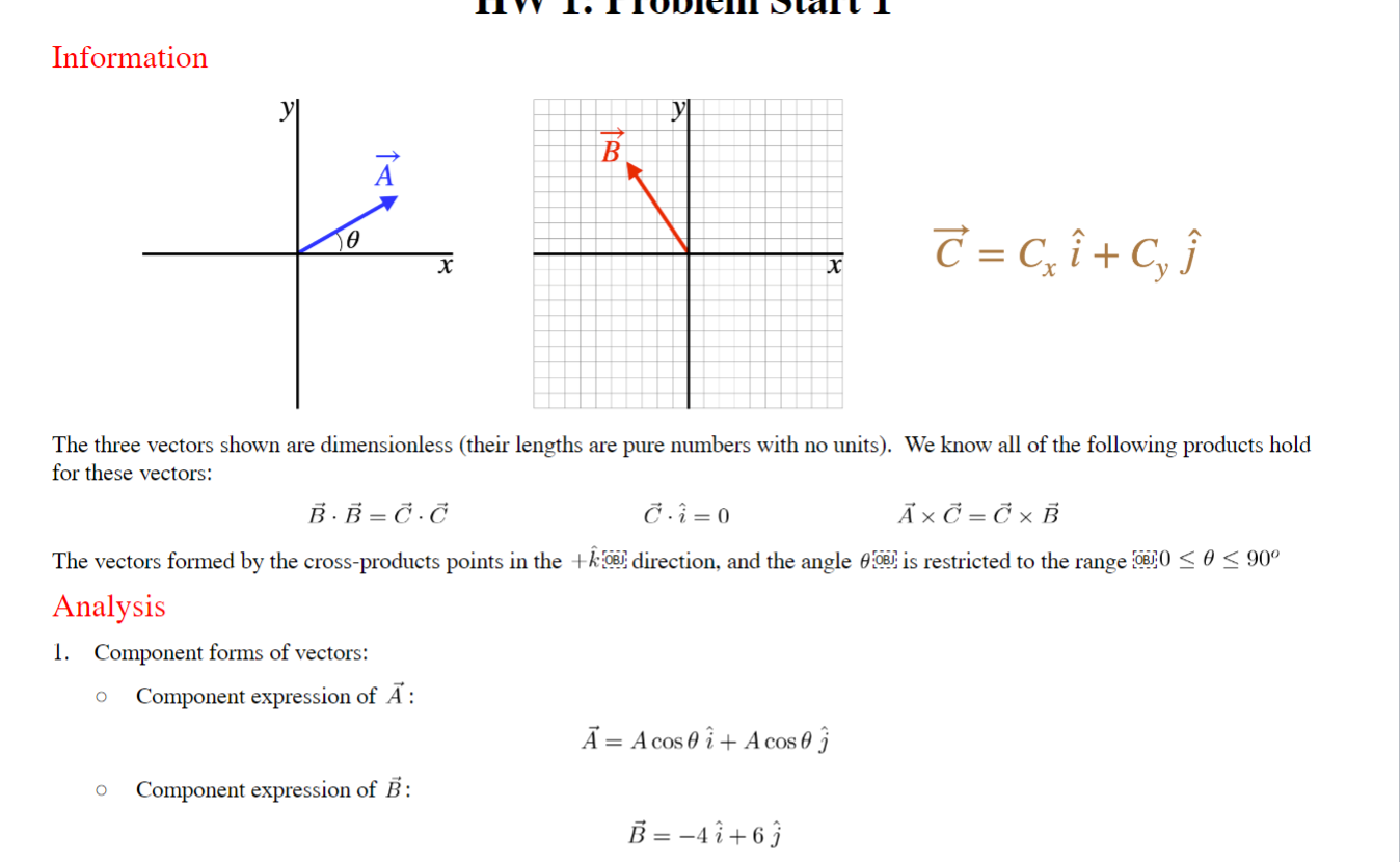  Information B A X X C = ci+ Cy j The