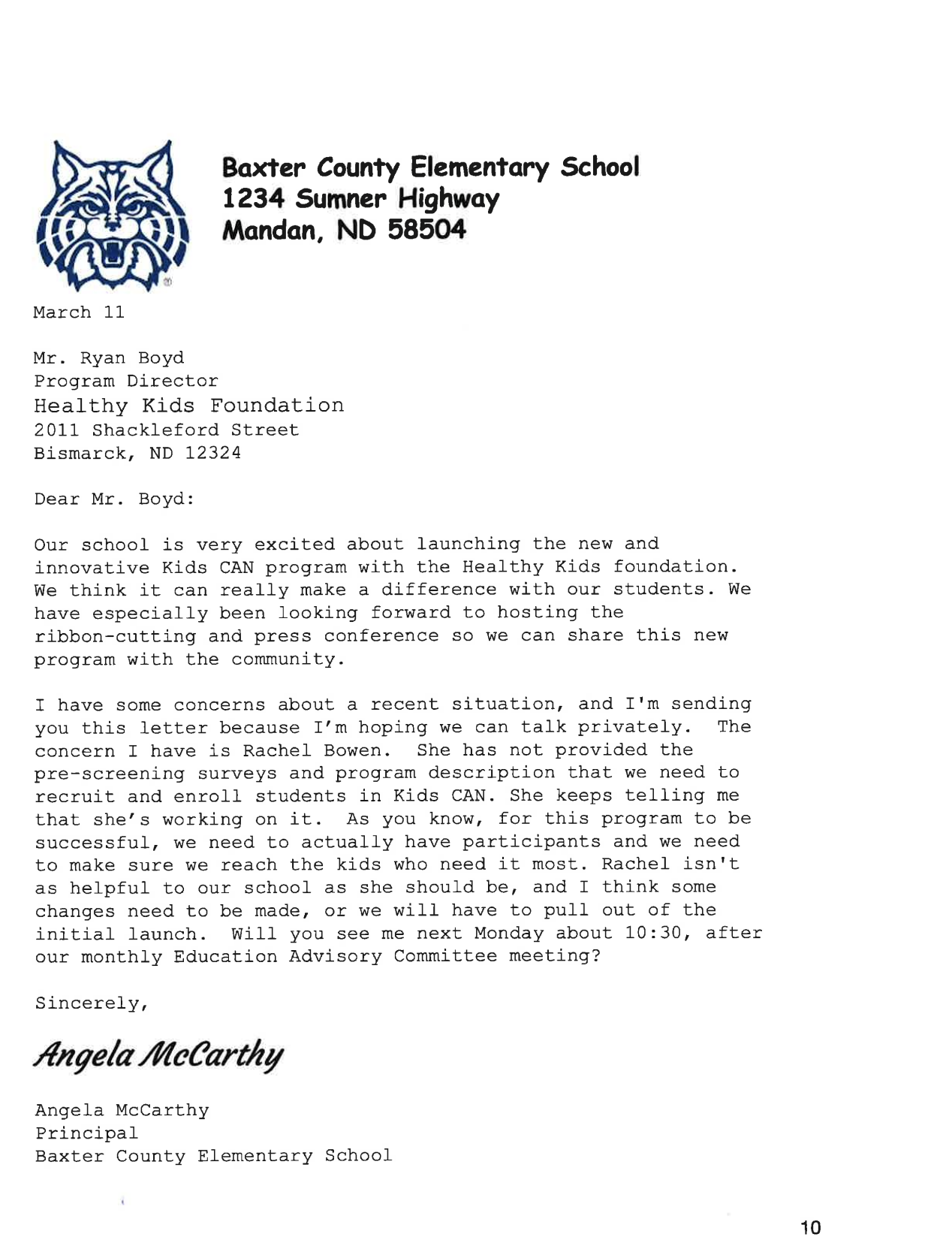 are appropriate.You will write out each message as if you are actually