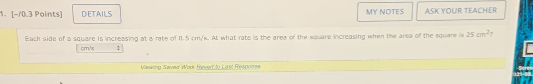  1 . [-/0.3 Points] DETAILS MY NOTES ASK YOUR TEACHER Each