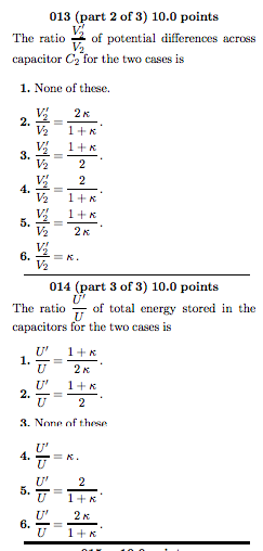 2) 10.0 points Consider the system of equivalent capacitors. 2 LF 2
