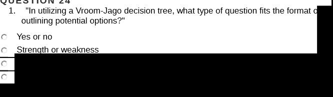  1 . \\" In utilizing a Vroom - Jago decision tree