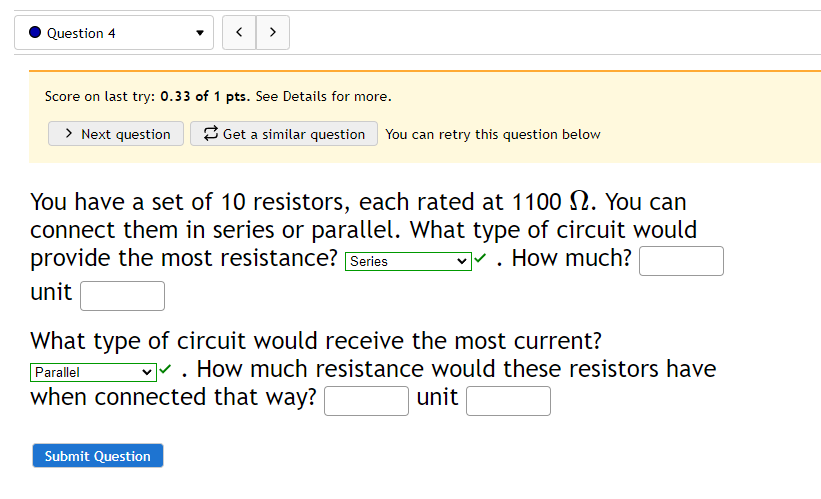 Q. According to the way the circuit is set up, what is