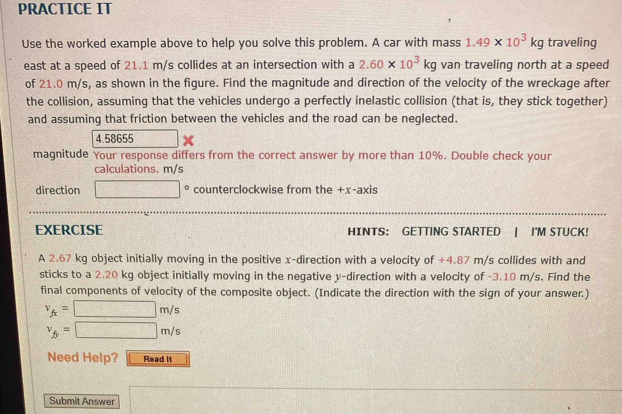  PRACTICE IT Use the worked example above to help you solve