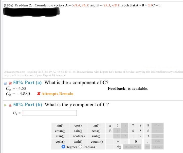 Please answer a and b and show work. (10%) Problem 2: Consider