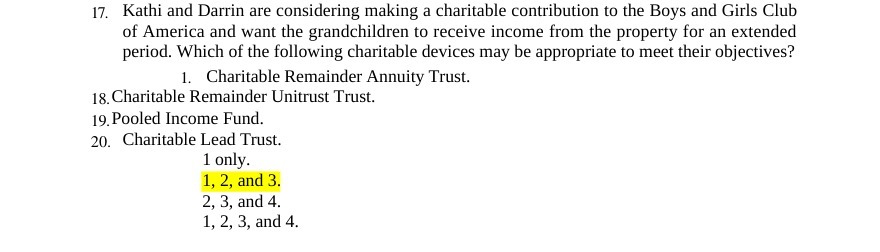  17, Kathi and Darrin are considering making a charitable contribution to