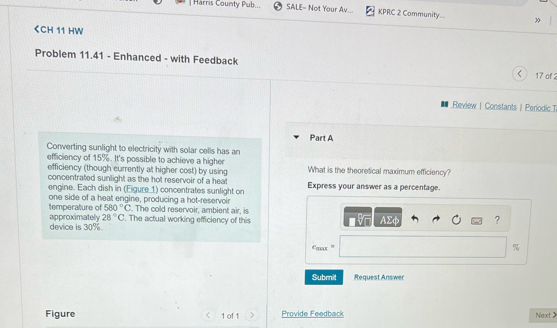 arris ounty Pub... e SALE- 11 HW 'Problem 11.41 - Enhanced -