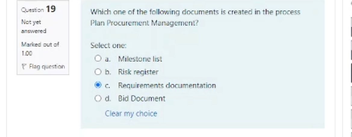 register. answered Marked out of Select one 1,00 O a. This will