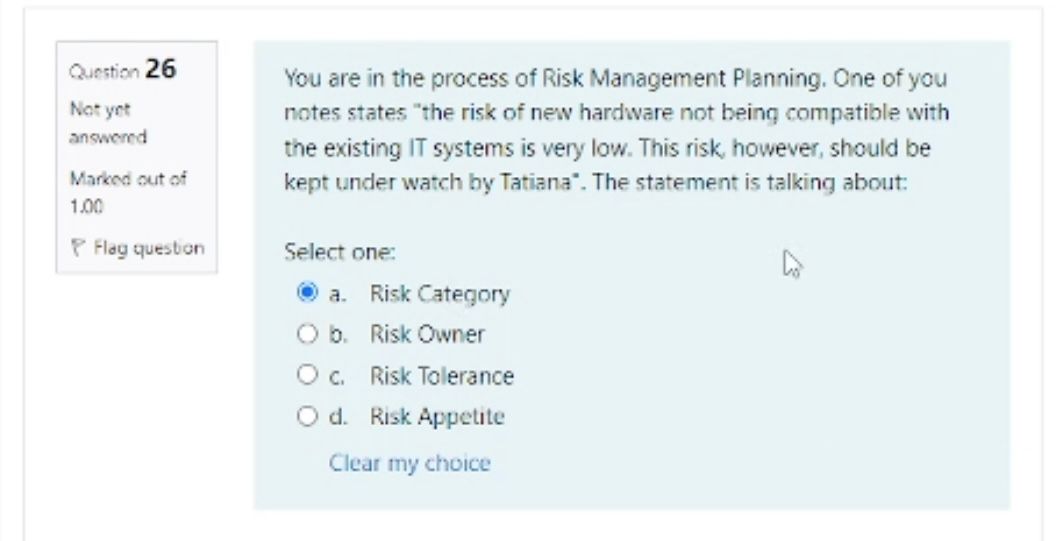 in the ocean. Since you cannot plan for all eventualities, answered you