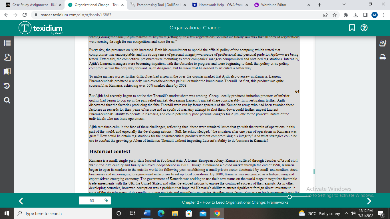 With the Pressures to Compromise (A)?It is at page no.63 , and