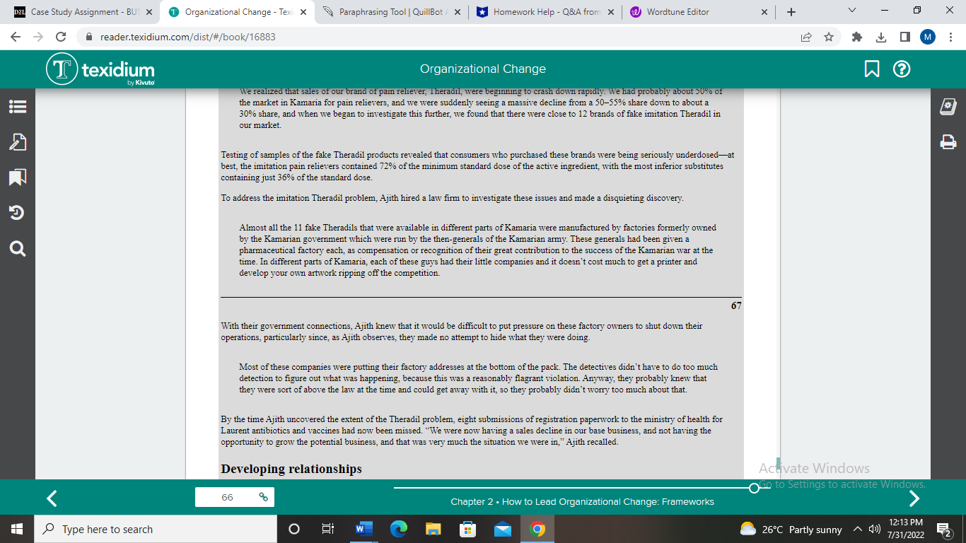 X ( - C reader.texidium.com/dist/#/book/16883 texidium Organizational Change y Kivuto' As you