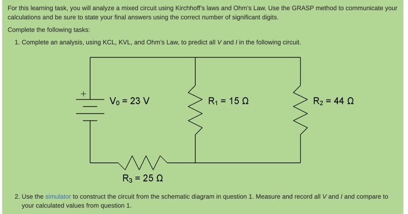 Website is Phet for the simulator part in question 2! For this