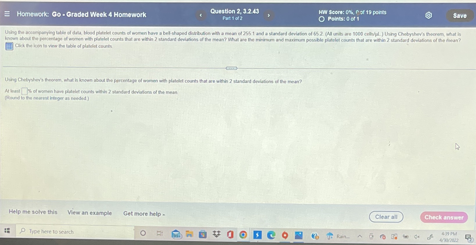 E Homework: Go - Graded Week 4 Homework Question 2, 3.2.43