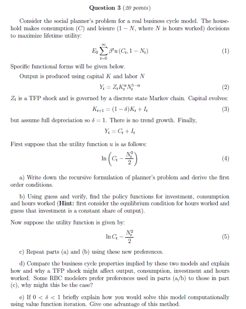 discrete and runs forever, t = ,1,2,... The emnomy is populated by