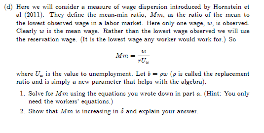 Earmess own a piece of land that pays a stochastic income 1;.