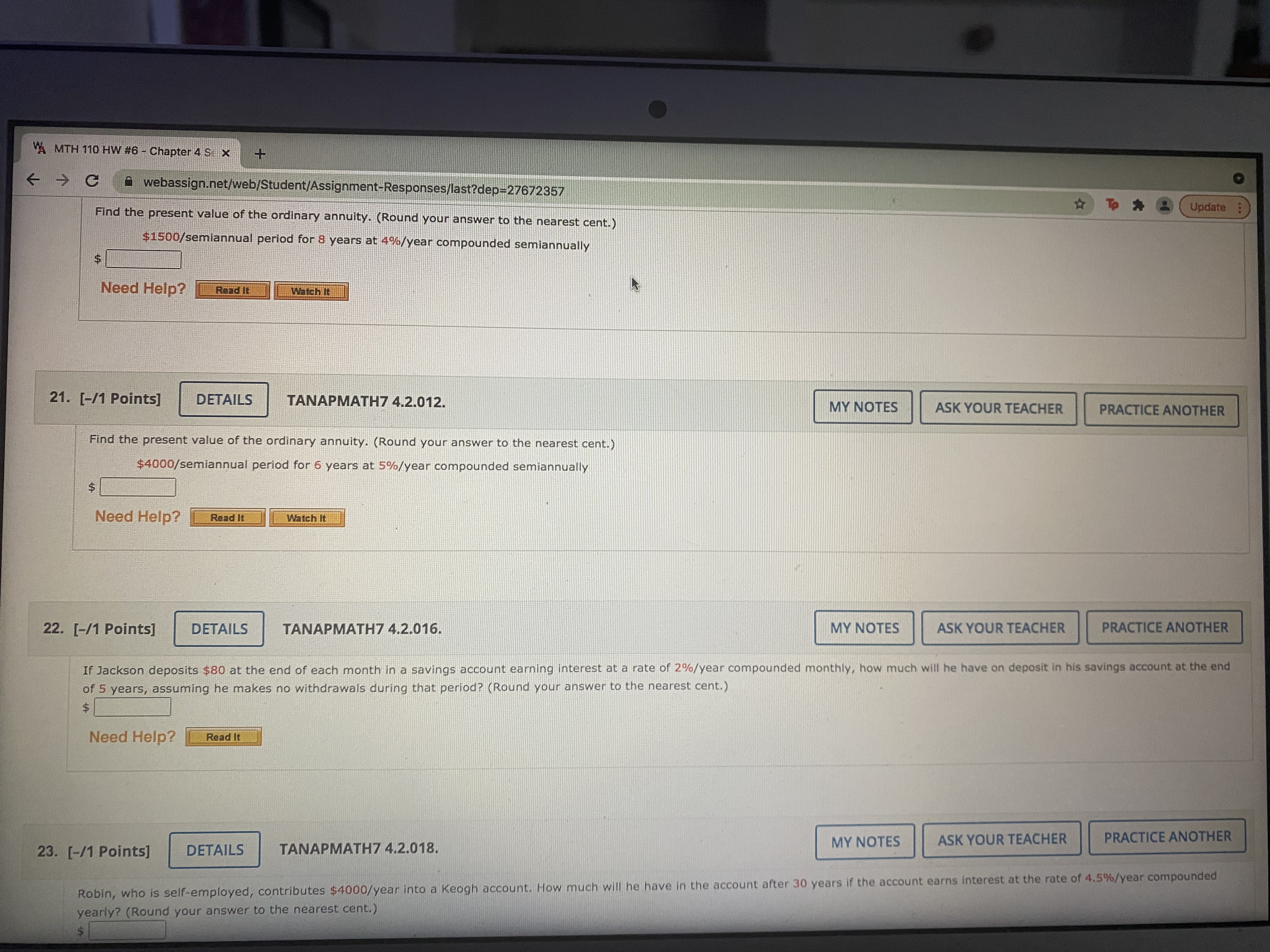 TANAPMATH7 4.1.064. MY NOTES ASK YOUR TEACHER PRACTICE ANOTHER Fleet Street Savings
