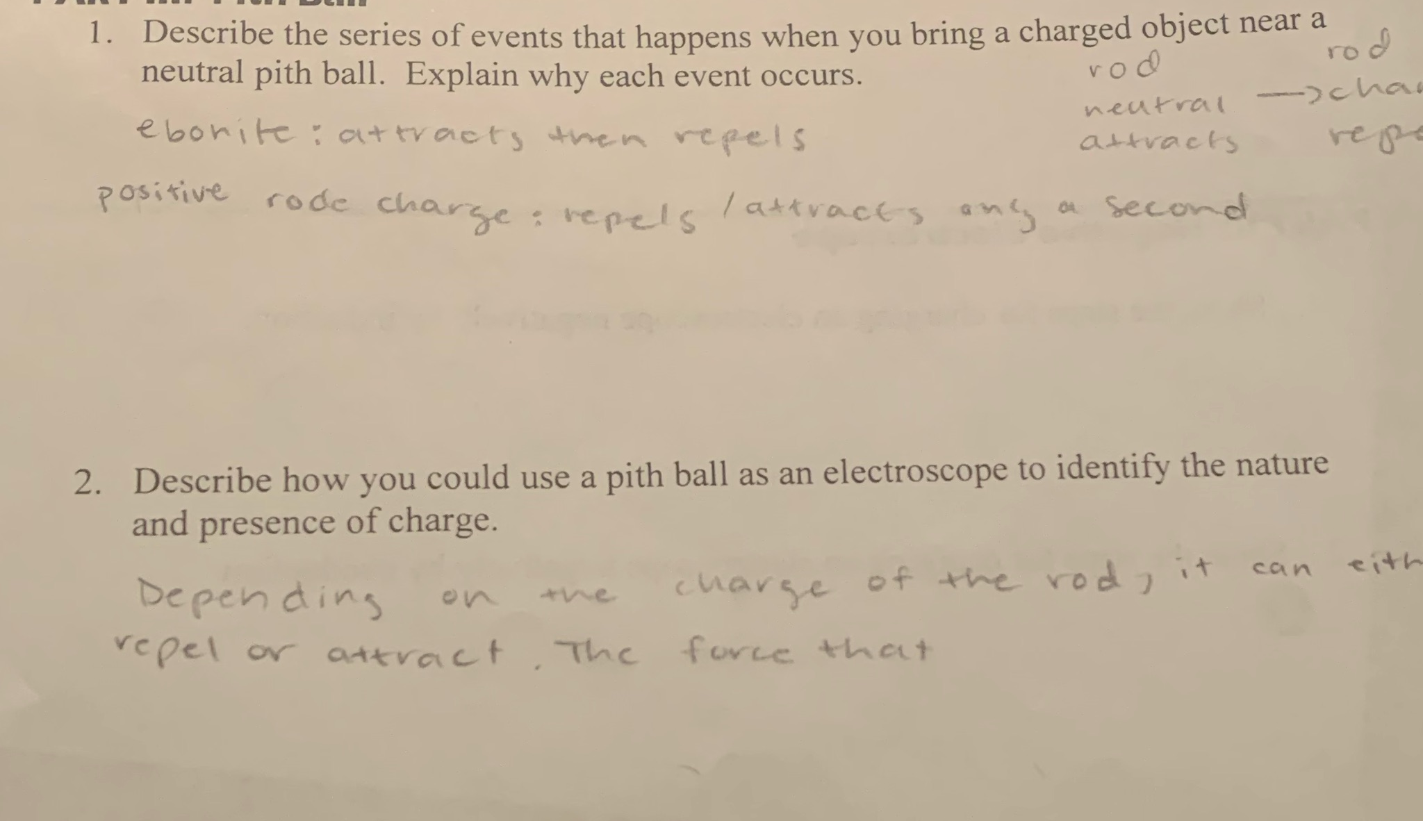 How do I answer these 2 questions? 1. Describe the series of