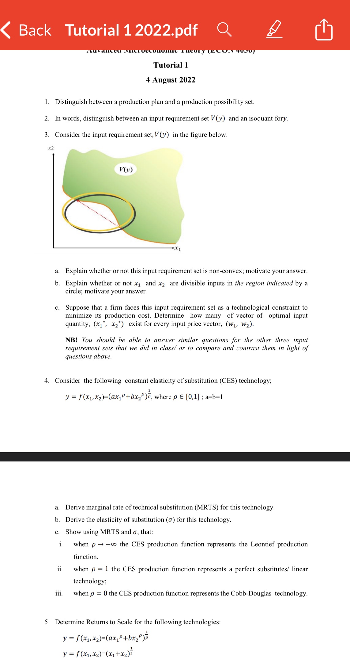 Tutorial 1 4 August 2022 1. Distinguish between a production plan