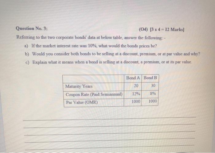  Question No. 3: (04) [3 x 4 = 12 Marks] Referring