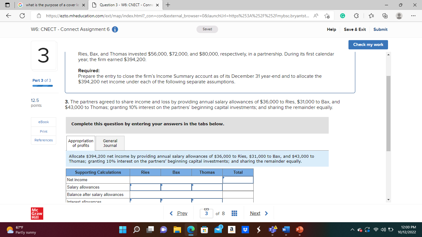 W6: CNECT - Connect Assignment 6 @ Saved Help Save & Exit