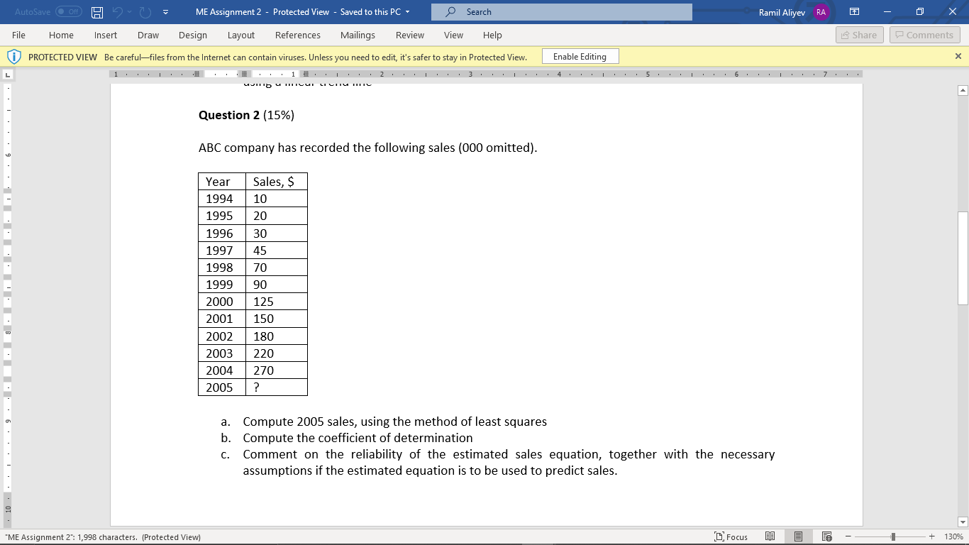  P-riEAssignrnentZ - Pro - ' :ithisF'C ' File Home Insert Draw