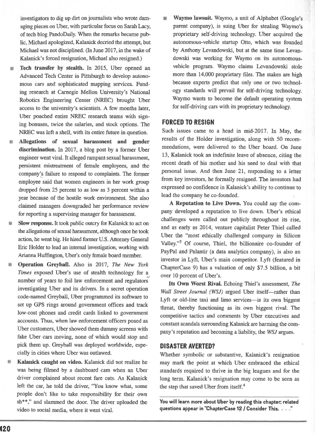 Most Ethically Challenged Tech Company? UBER'S VALUATION REACHED $70 billion in 2017