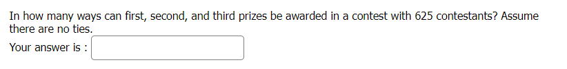 In how many ways can first, second, and third prizes be