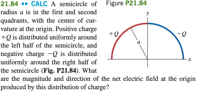 with detailed solution used the formula given 21.84 .. CALC A semicircle