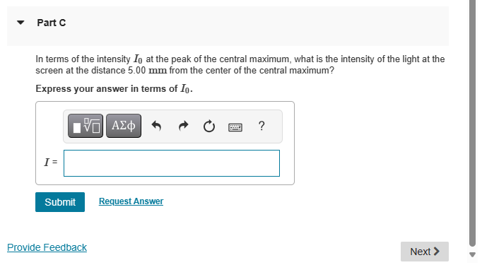a screen. Both the source and screen are far enough from the