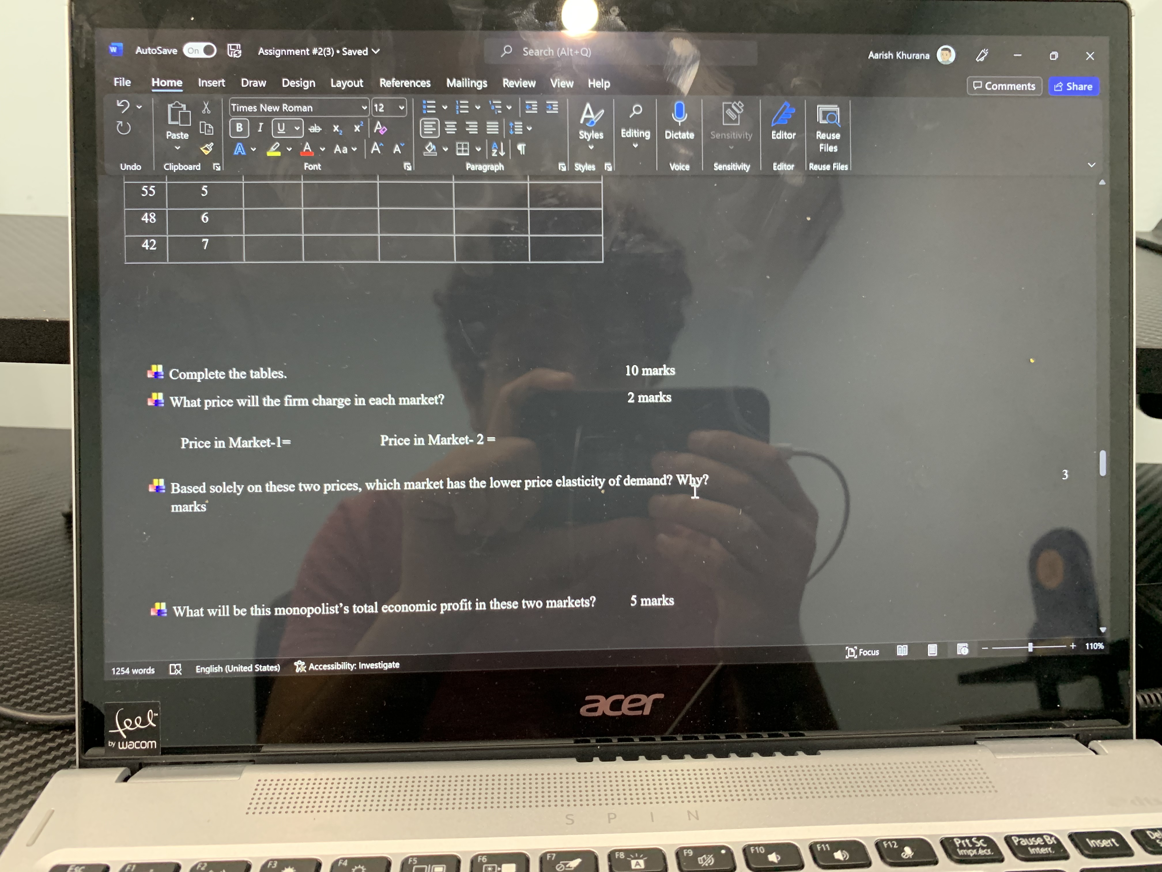 w AutoSave On FS Assignment #2(3) . Saved Search (Alt+Q) Aarish