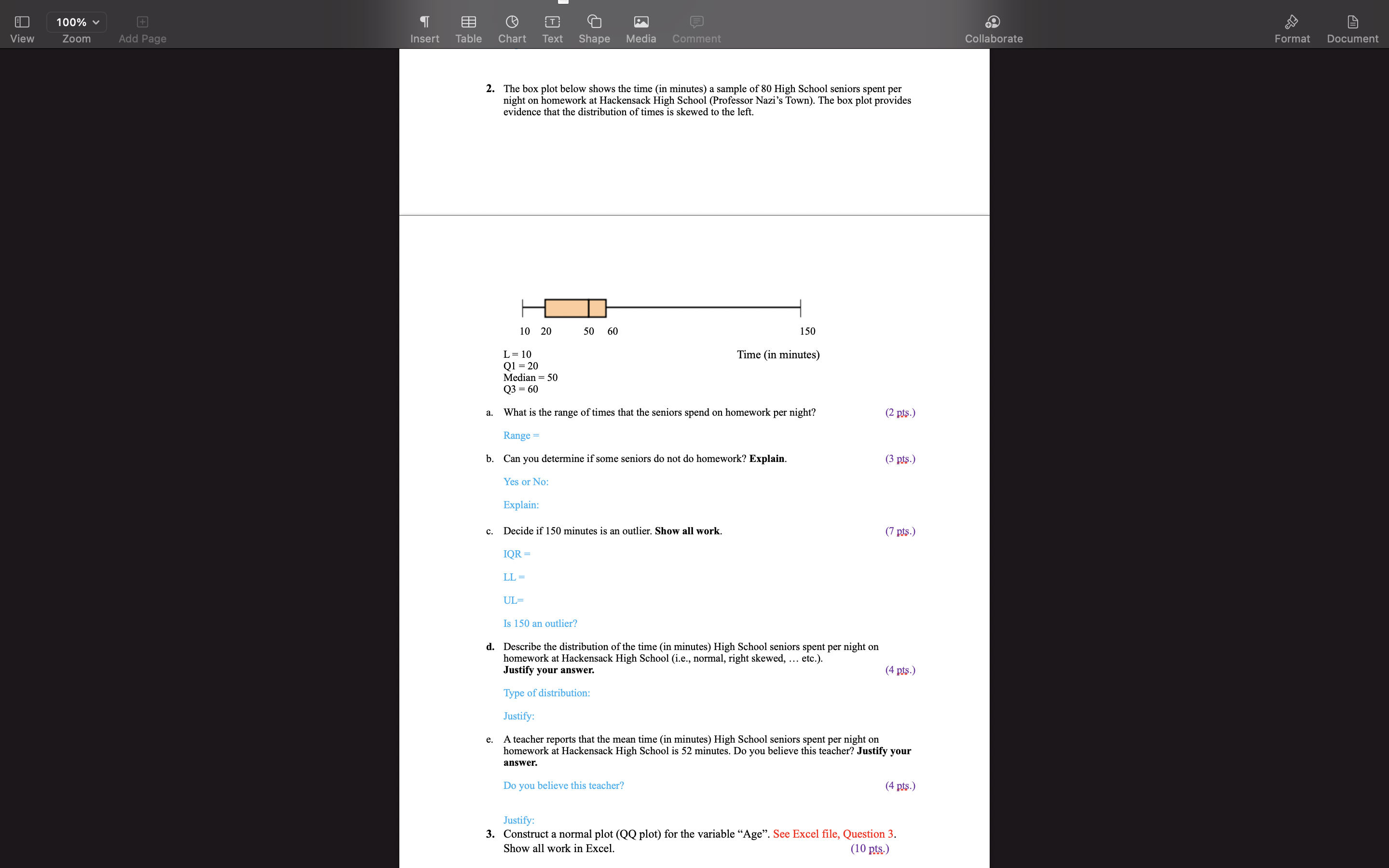  100% + E3 View Zoom Add Page Insert Table Chart Text