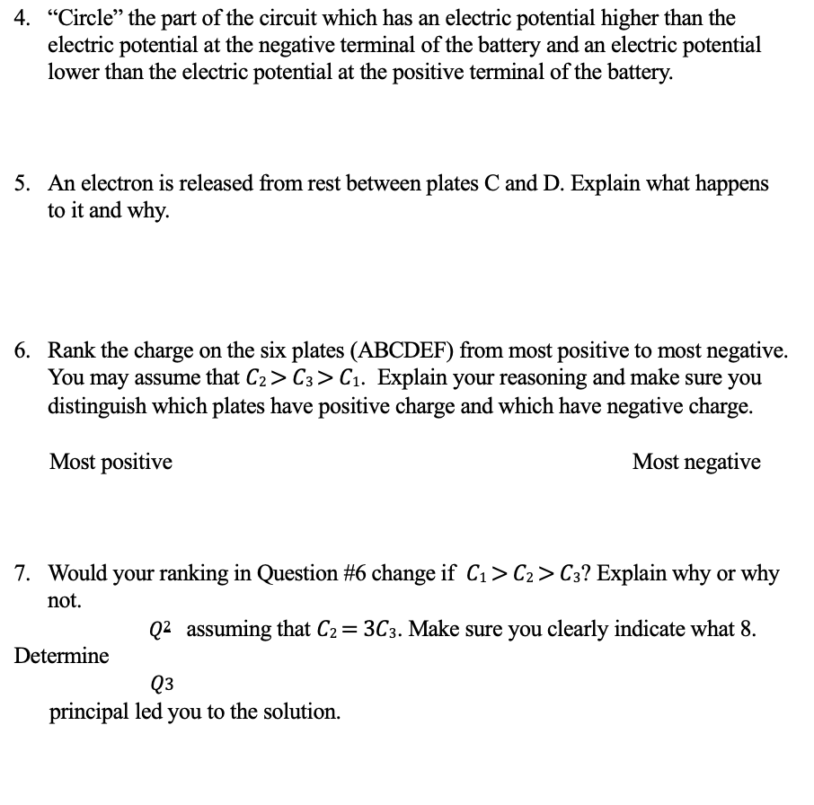 brief explanation? Please show work I WILL RATE GOOD CI D C2