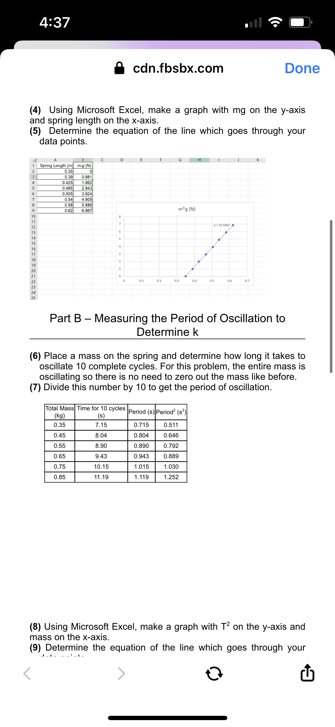 Please help with tha lab report cdn.fbsbx.com Done (4) Using Microsoft Excel,
