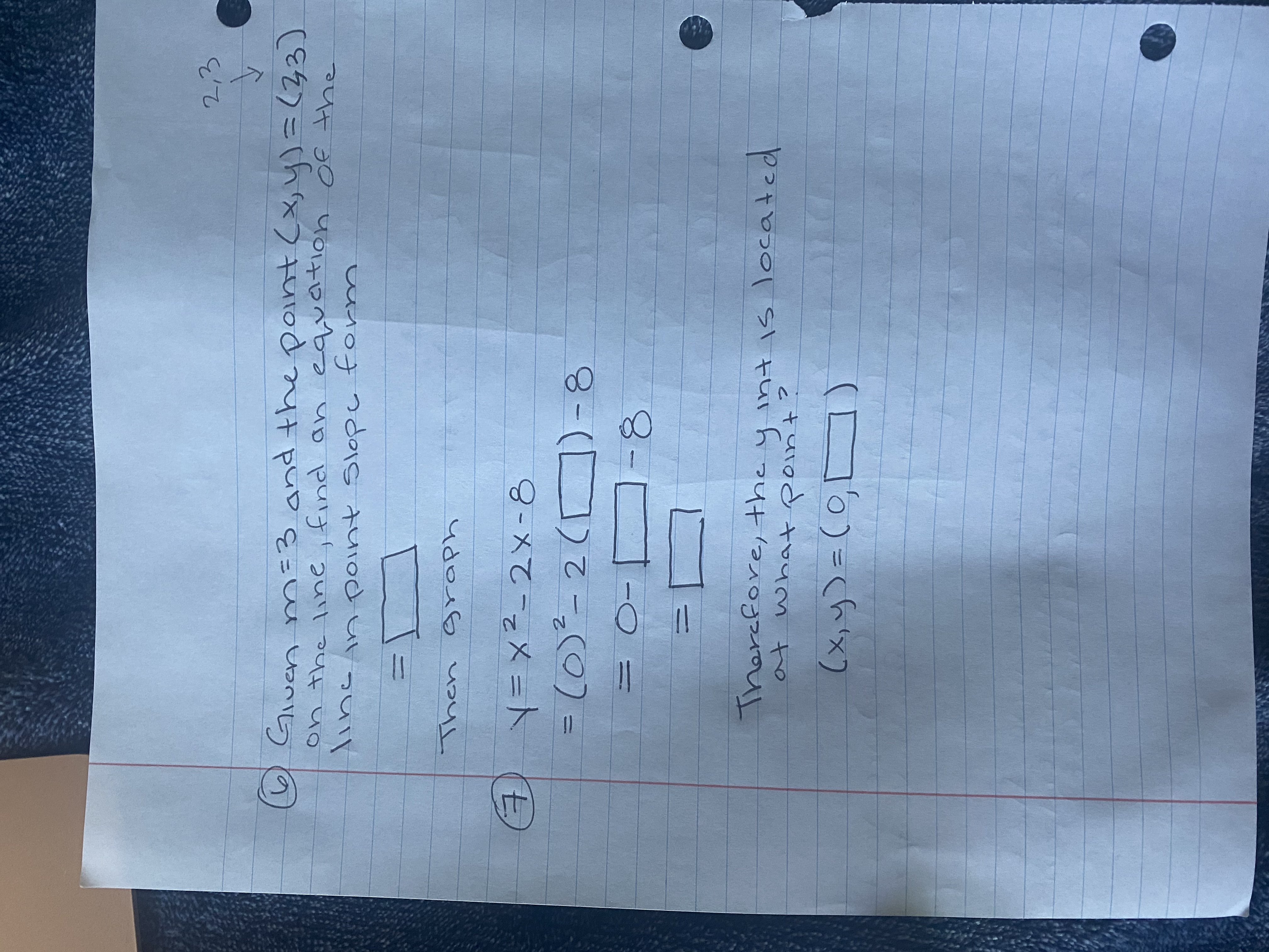 math hw no work needed 2, 3 6 Given m= 3 and