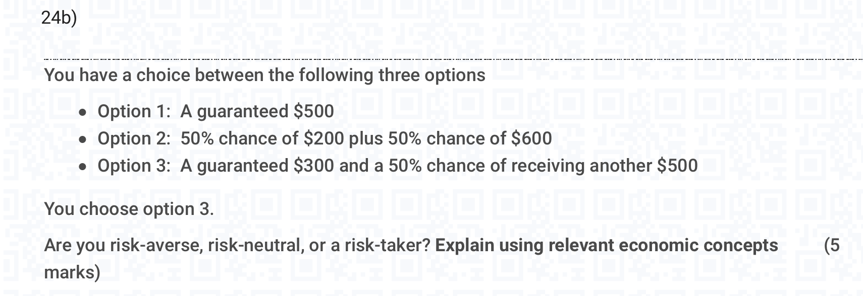 fizzy drinks. The table below shows Sue's marginal utility from consuming the