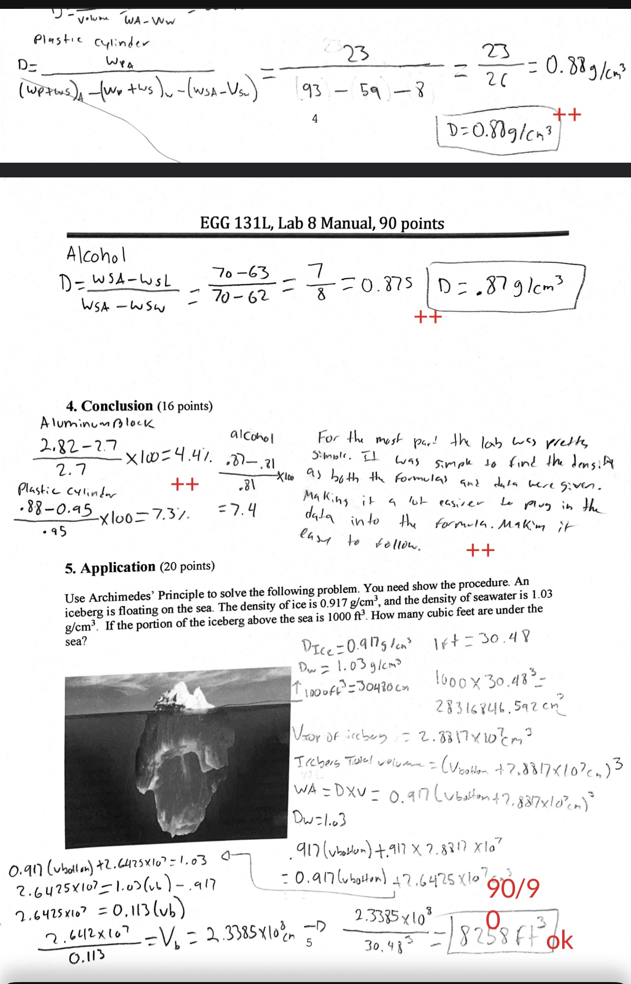 from lab 7 on the last paper All the problems need to
