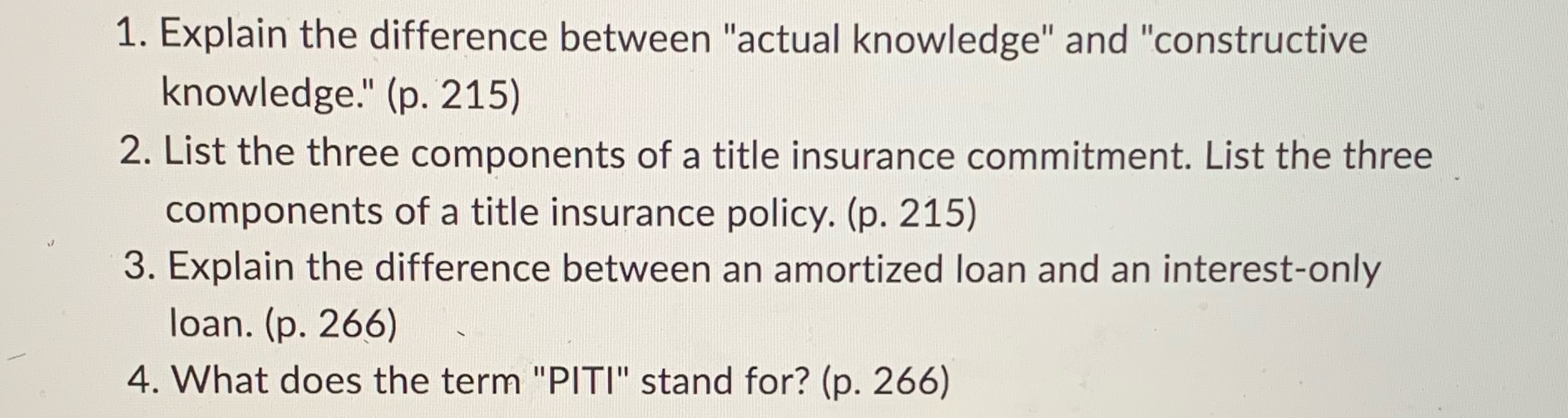  1. Explain the difference between "actual knowledge" and "constructive knowledge." (p.