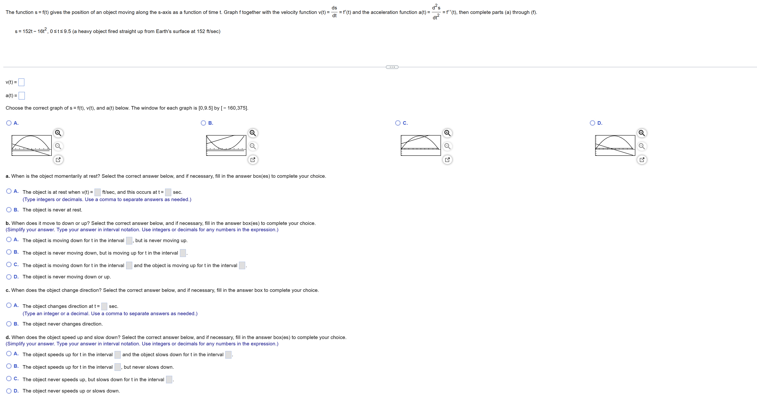 12. This is all one question with multiple parts The function s