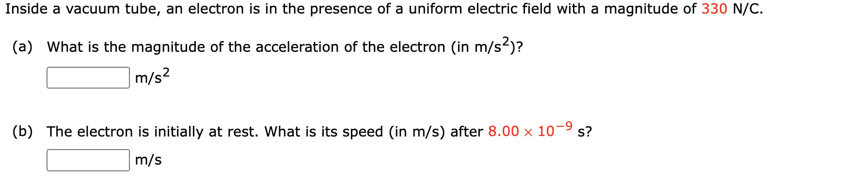 field of magnitude 5.25 x 10 N/C points due south at a
