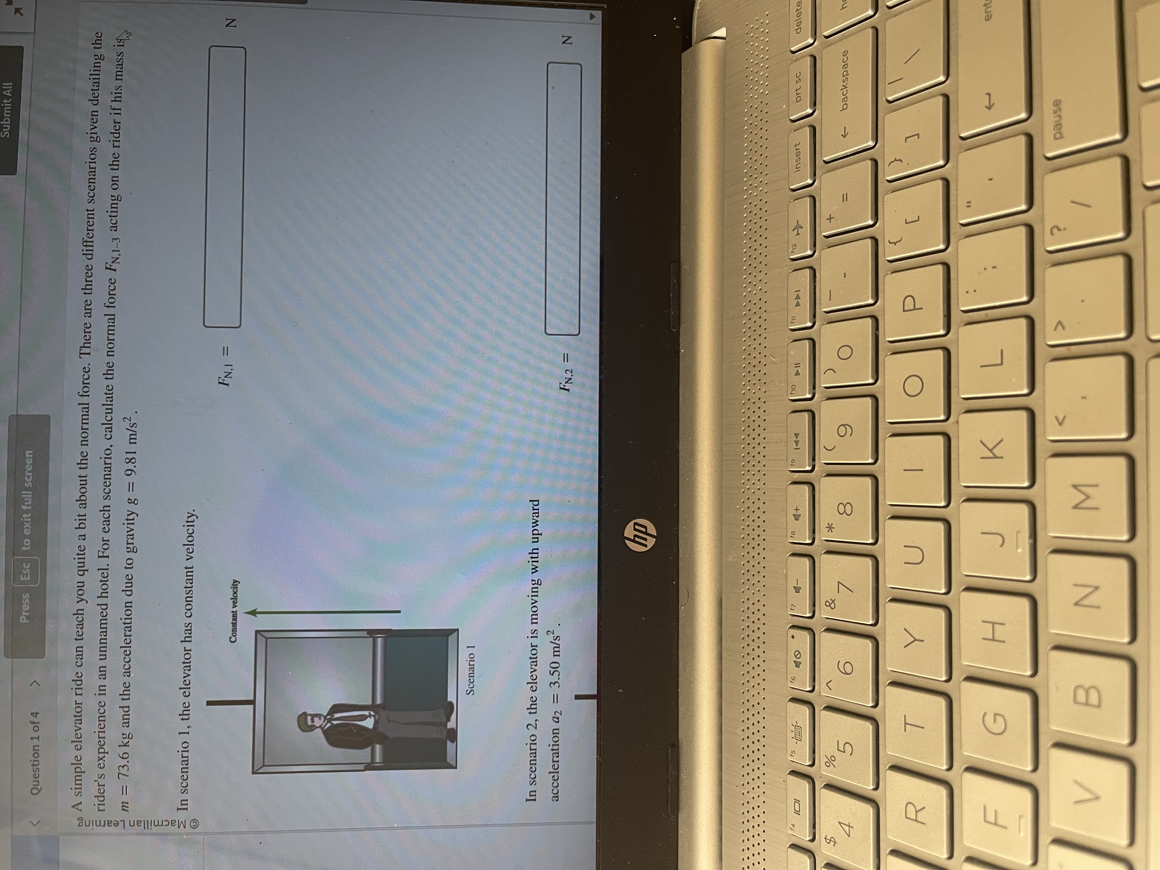 Help please Submit All Press Esc to exit full screen Question 1