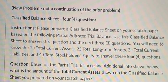 (New Problem - not a continuation of the prior problem) Classified